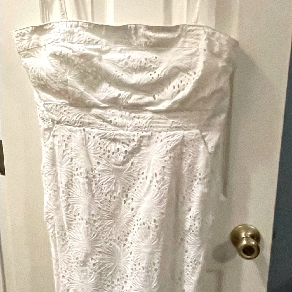 New York & Company Mini Dress Color: White Size: 12
